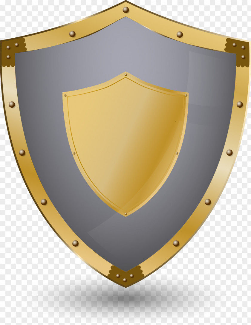 Vector Hand-painted Shield Adobe Illustrator PNG