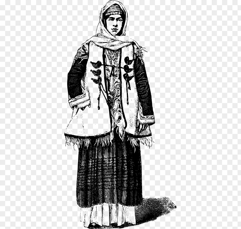 19th Century John Pentland Mahaffy Costume Design Greece Folk PNG