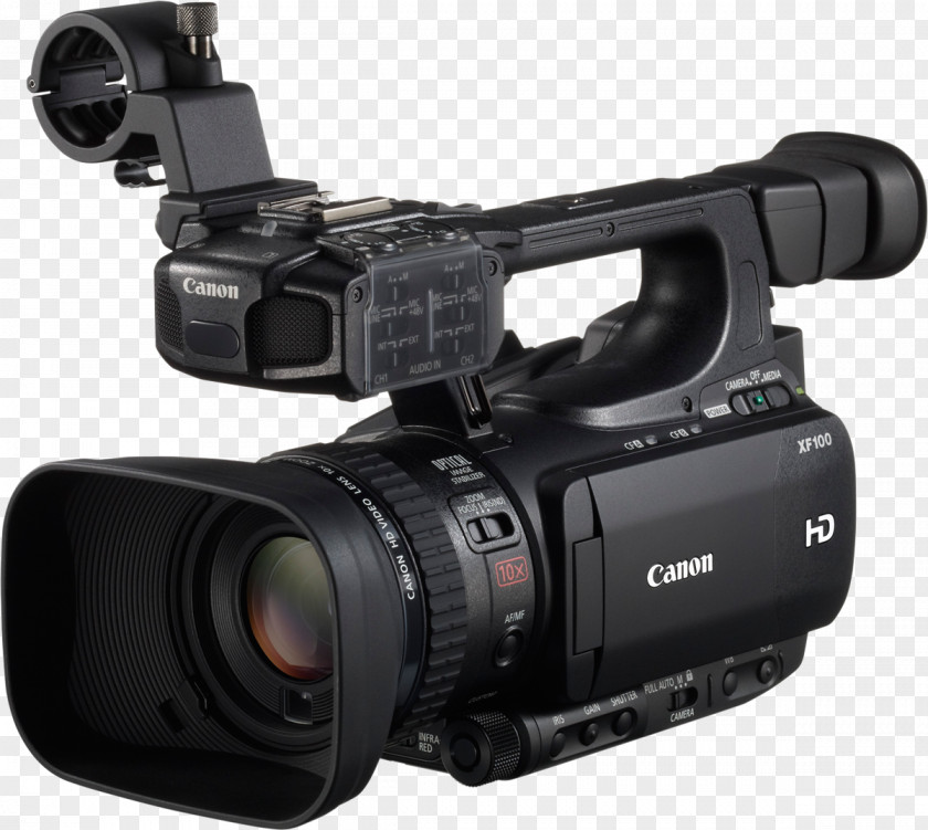 Camera Canon XF100 Camcorder Professional Video Cameras PNG