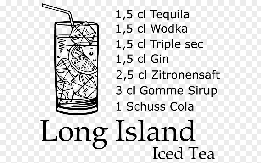 Iced Tea Long Island Recipe Cocktail Bourbon Whiskey PNG