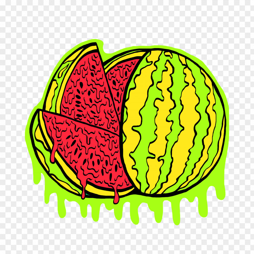 Watermelon Fruit Vegetable T-shirt Label PNG