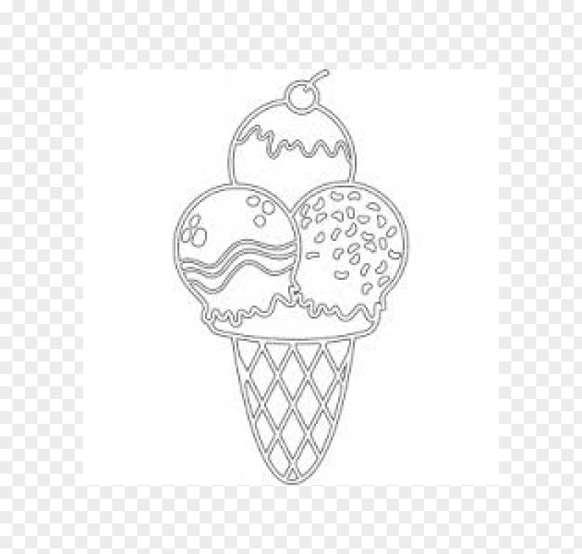 Ice Cream Drawing Paper Coloring Book Pattern Stencil PNG