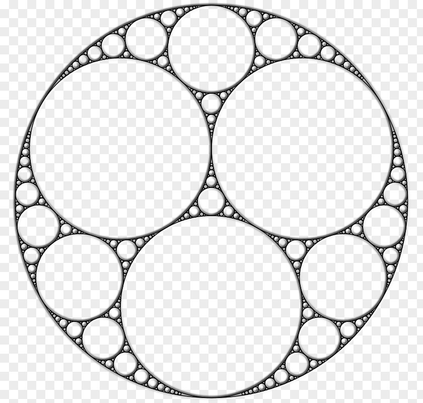 Mathematics Apollonian Gasket Fractal Circle Packing Tangent PNG