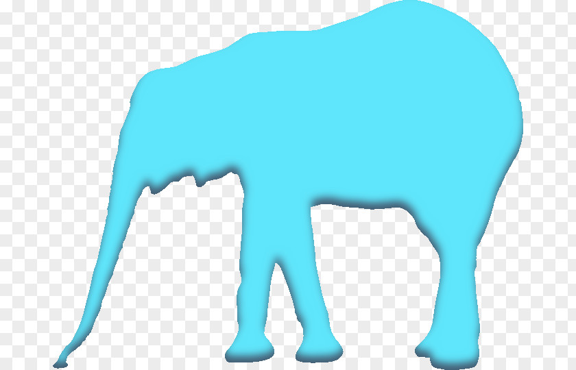 Blue Elephant African Clip Art PNG