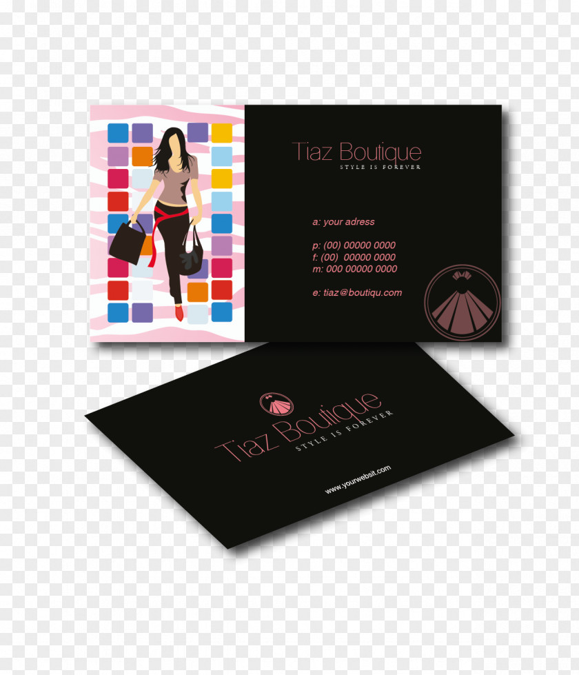 Fashion Business Cards Card Design Logo Graphic PNG