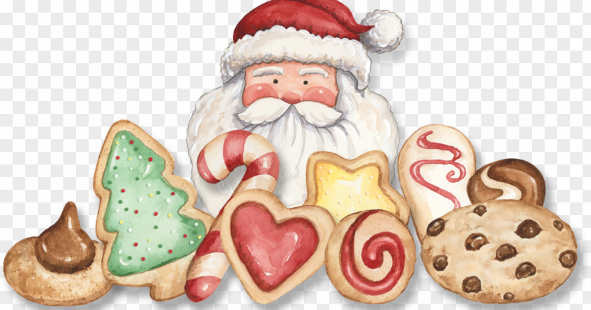 Santa Claus Lebkuchen Christmas Ornament Gingerbread Cookie PNG