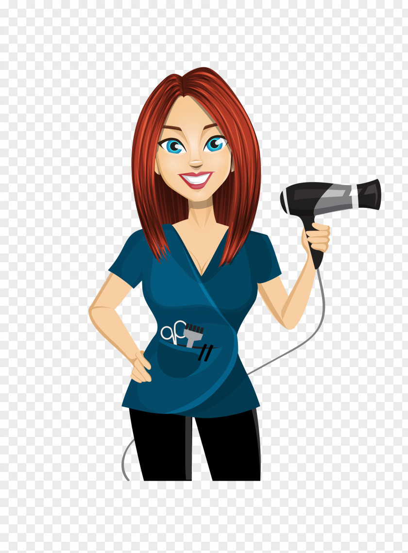 Vector Hairdryer Hairdresser Beauty Parlour Personal Stylist Clip Art PNG