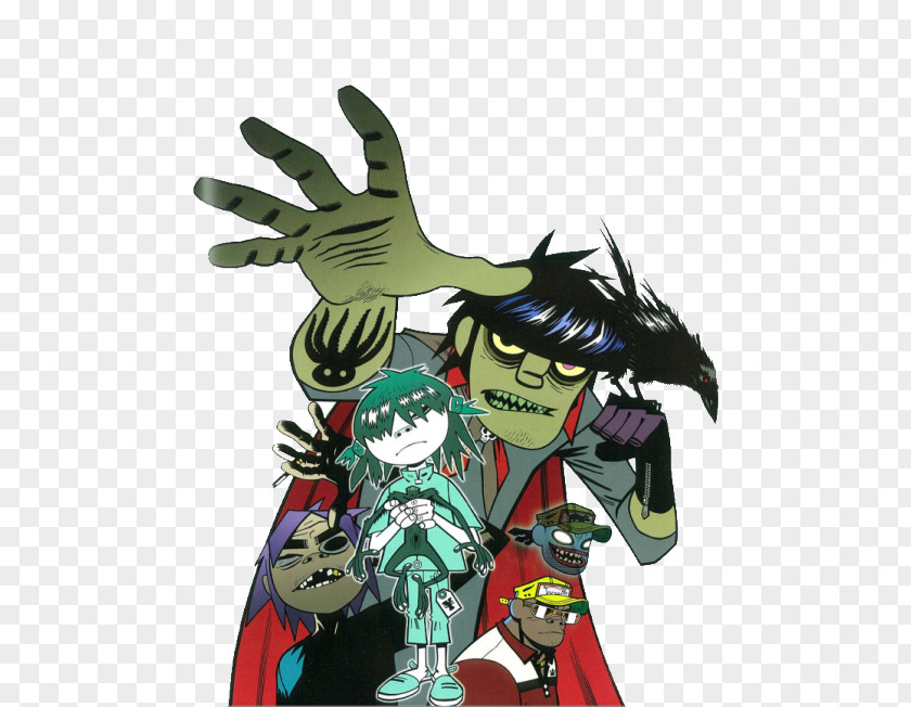 2-D Russel Hobbs Gorillaz Noodle Art PNG