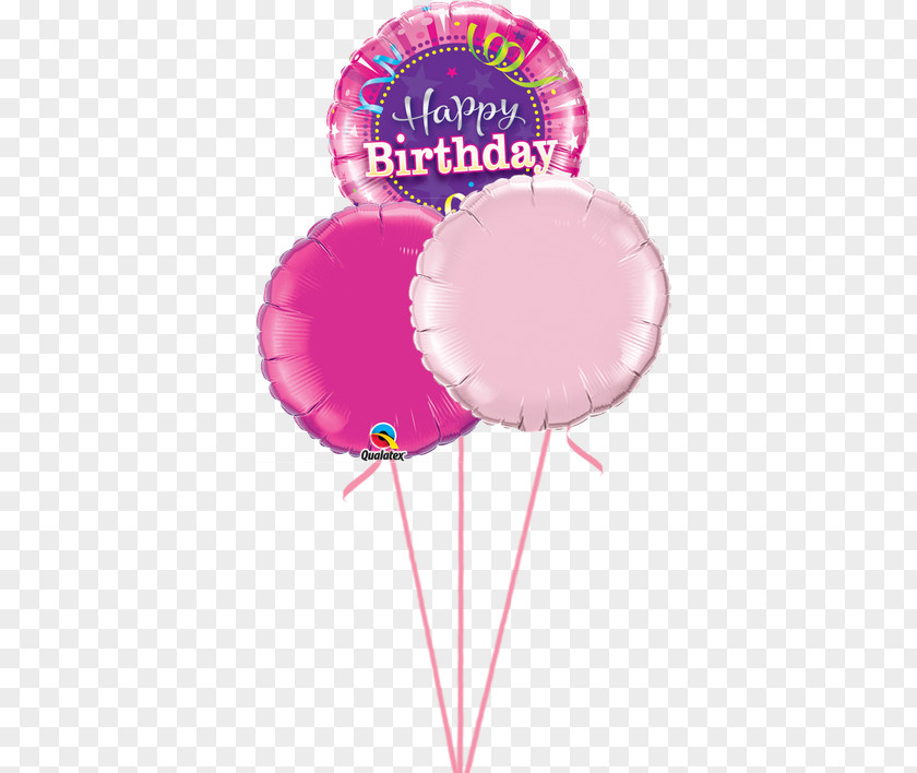 Balloon Birthday Party Pink Sweet Sixteen PNG