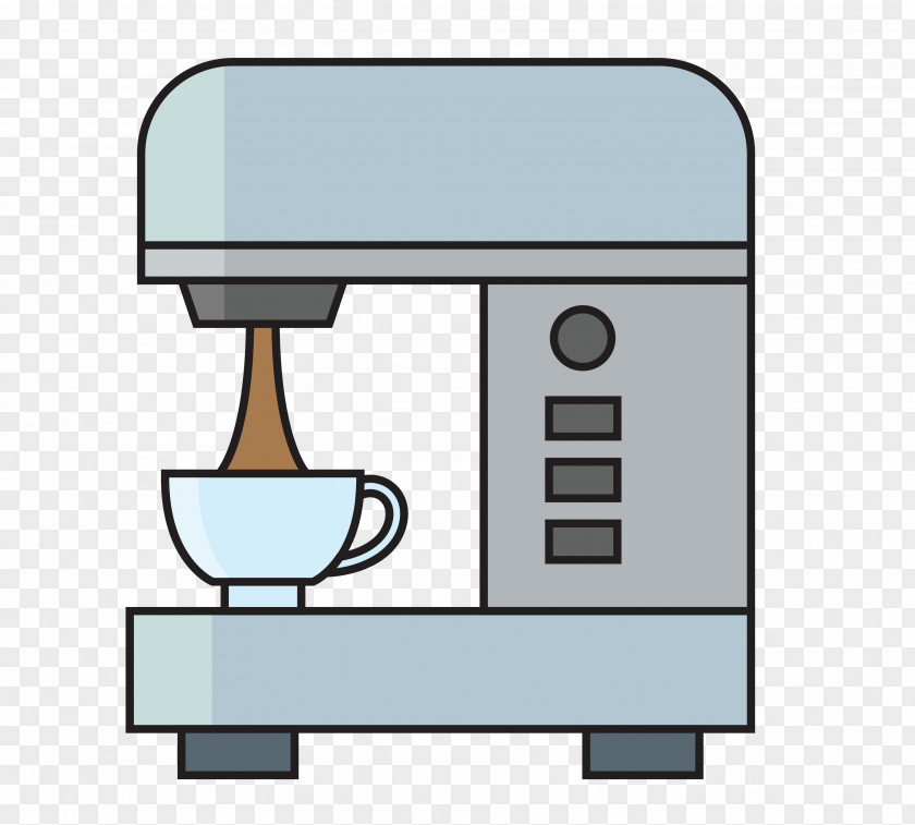 Coffee Vector Coffeemaker Cafe PNG