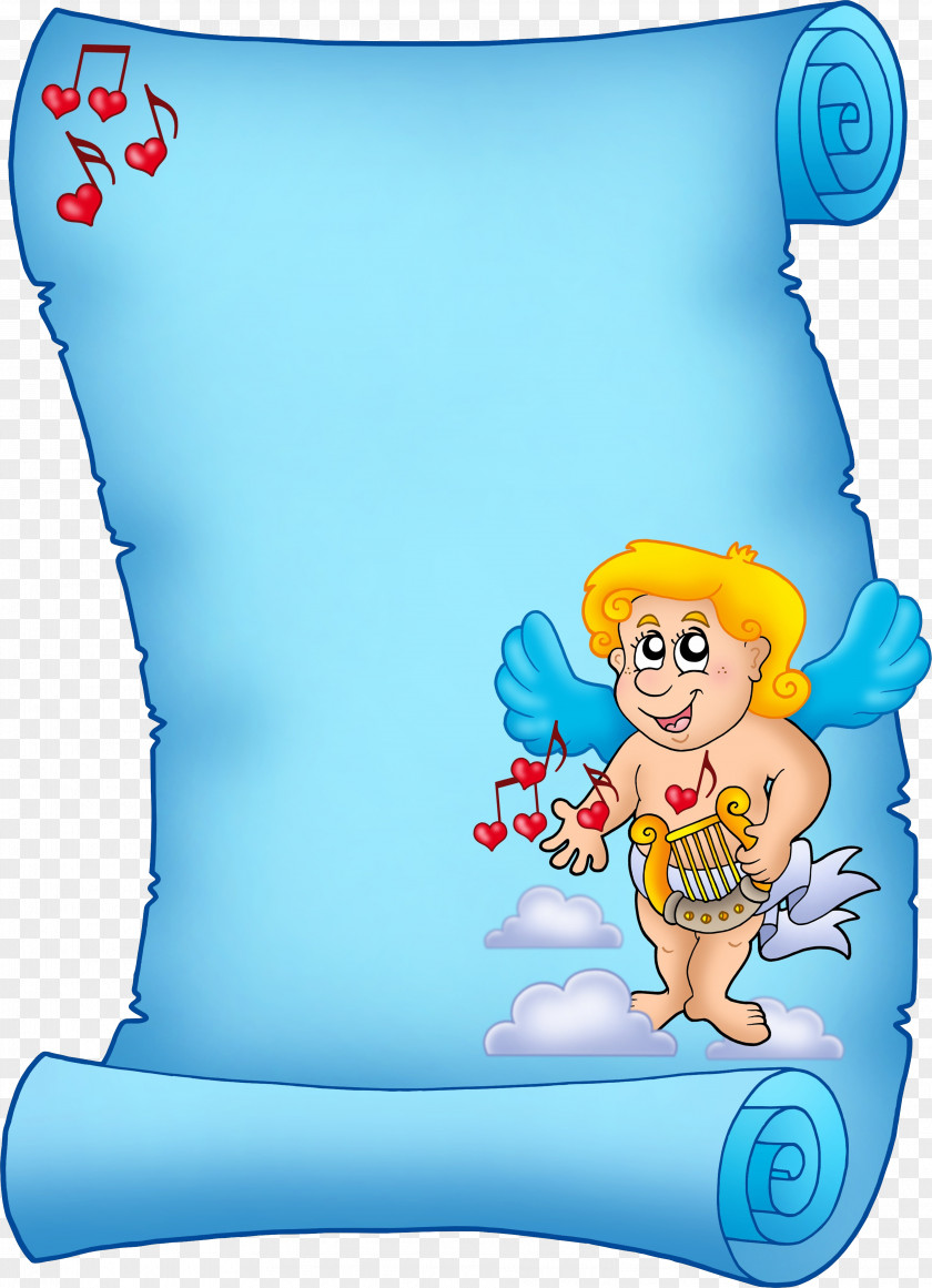 Cupid Parchment Stock Photography Color PNG