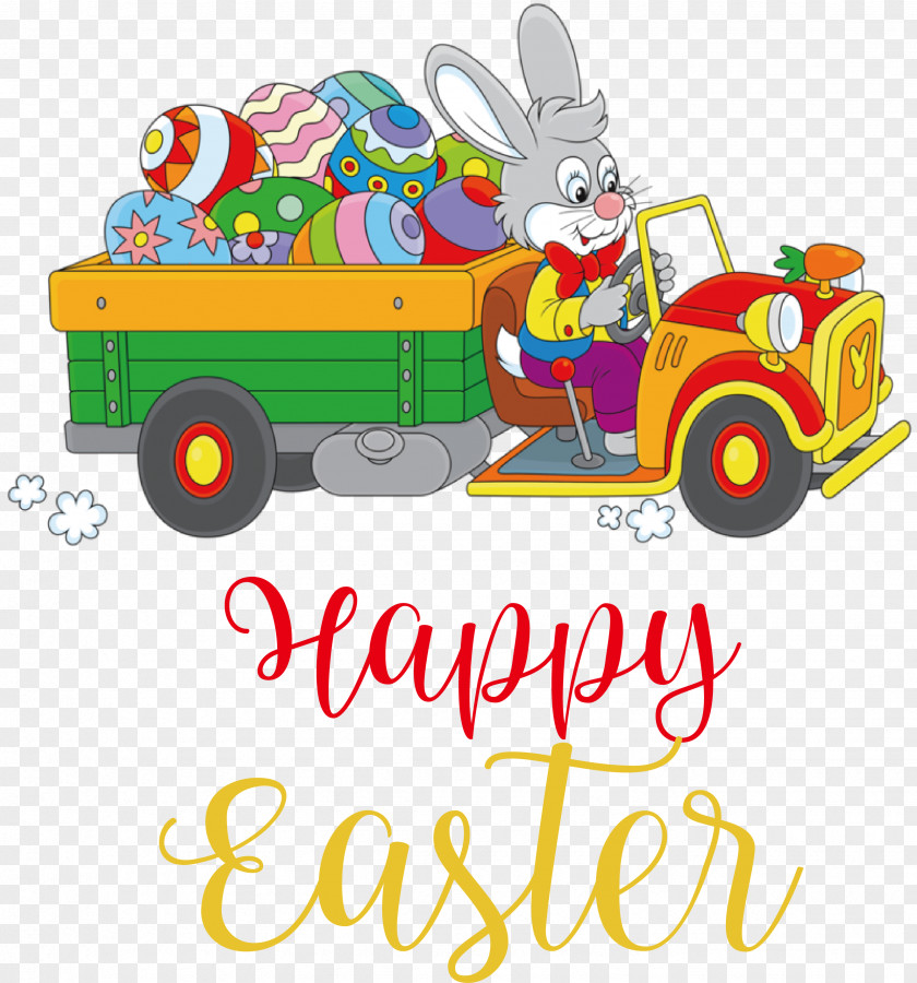 Happy Easter Day Blessing Bunny PNG