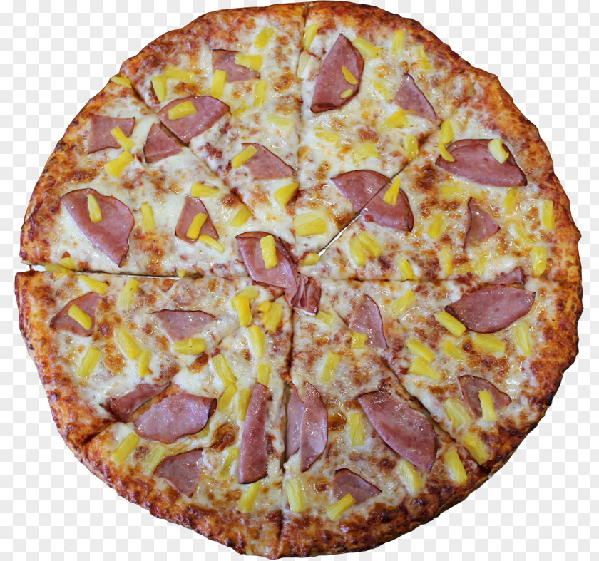 Pizza California-style Sicilian Hawaiian Ham PNG