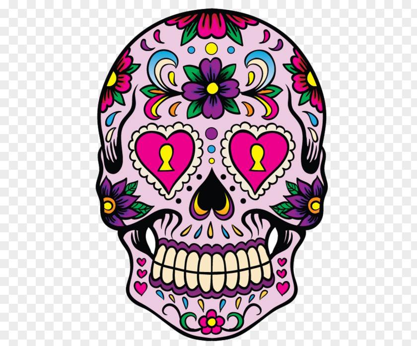 Skull Calavera Day Of The Dead Decal Mexican Cuisine PNG