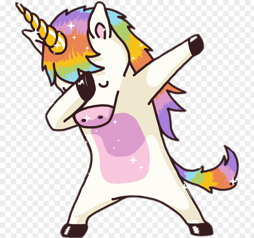 T-shirt Dab Dance Magic Unicorn PNG