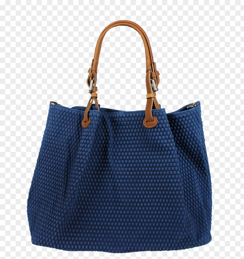 Bag Tote Handbag Hobo Leather Blue PNG