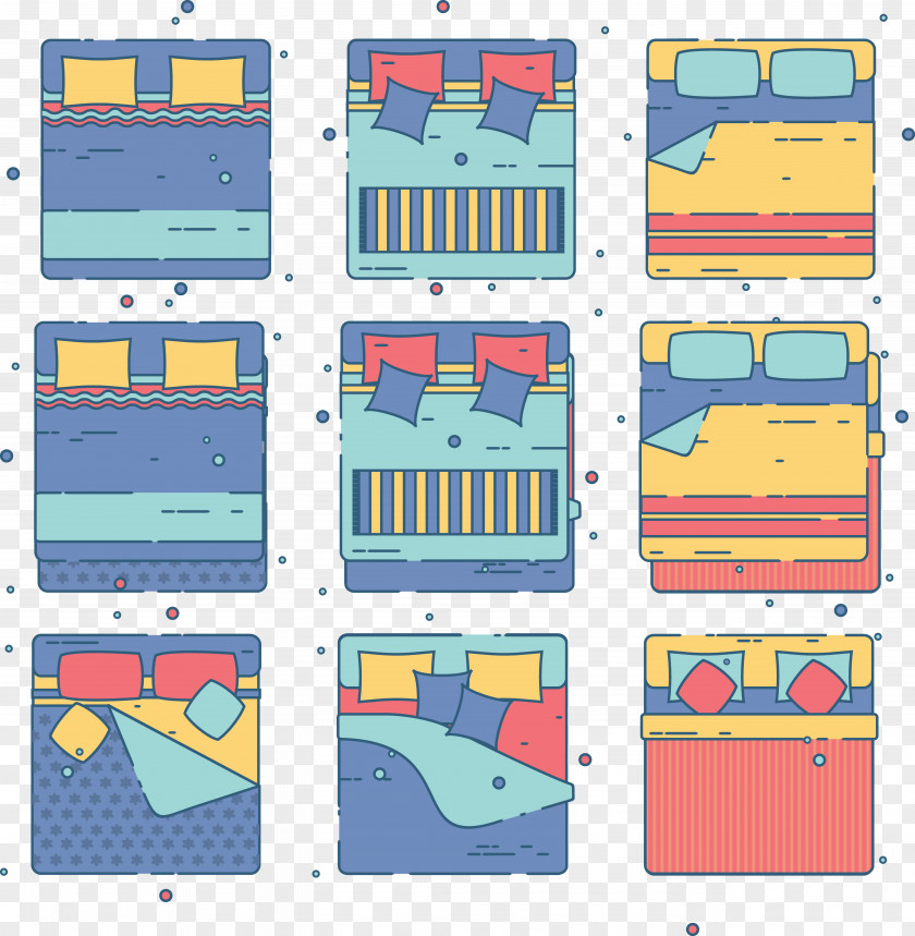 Bed Bedding Sheet Pillow PNG