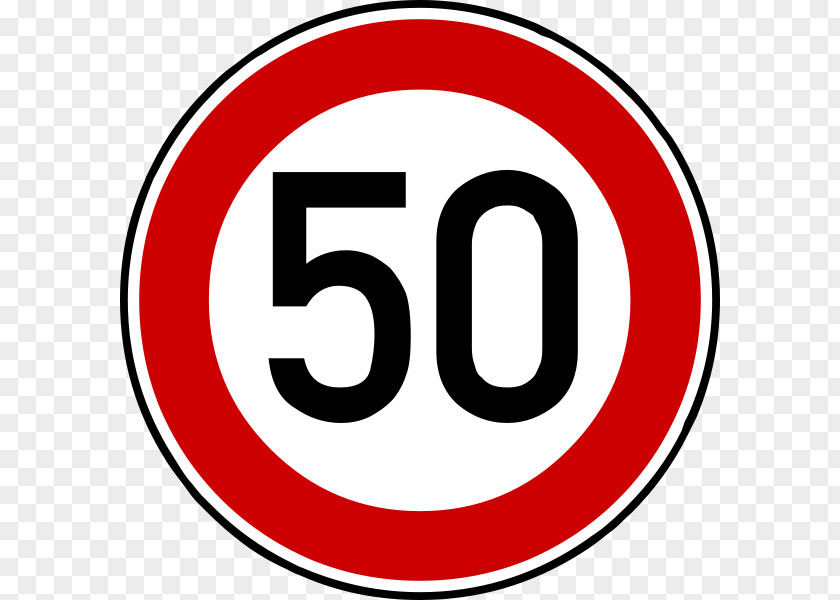 Car Speed Limit Traffic Sign Miles Per Hour PNG