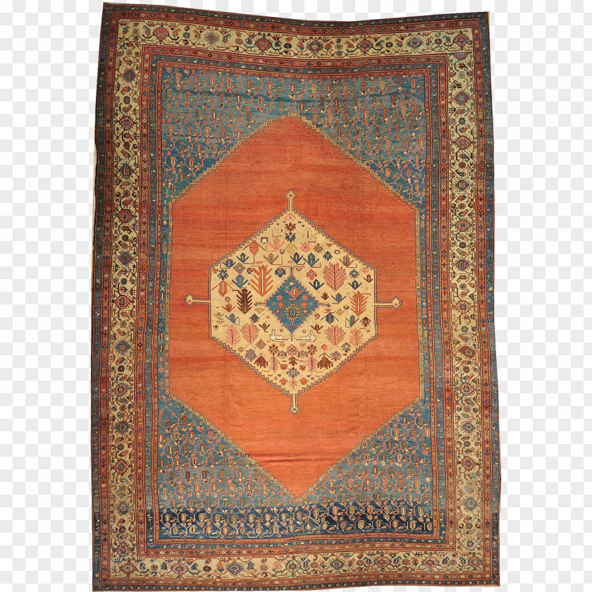 Carpet Kerman Persian Bakshaish Oriental Rug PNG