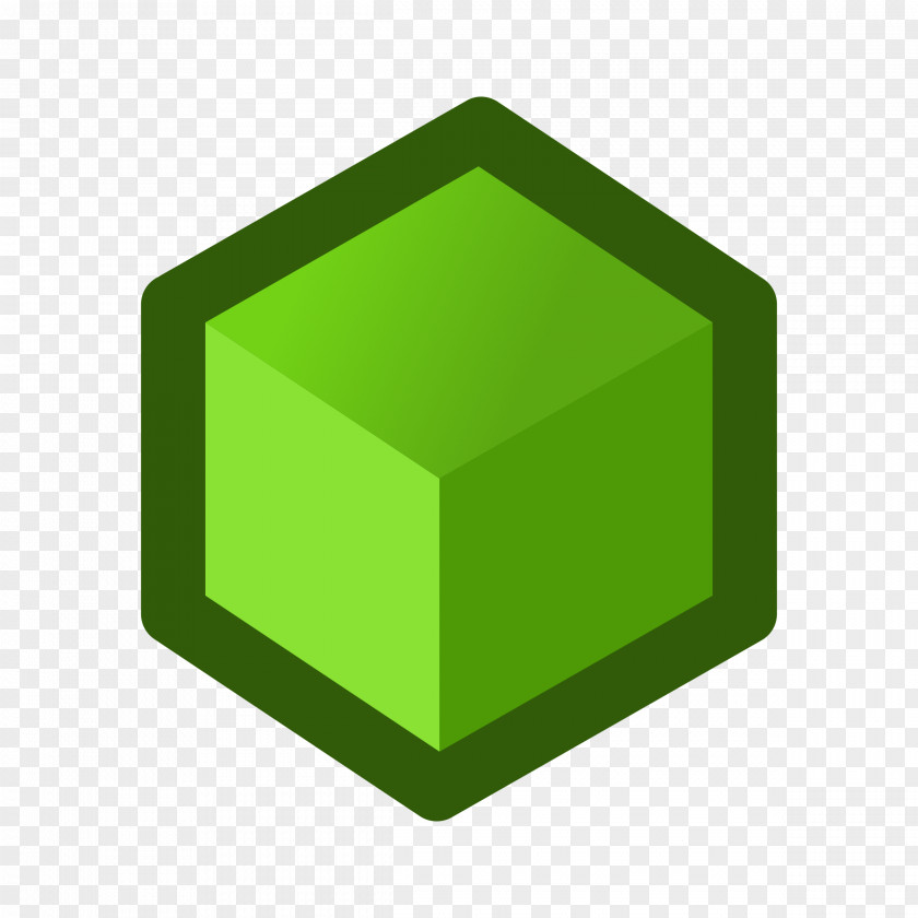 Cube Green Clip Art PNG