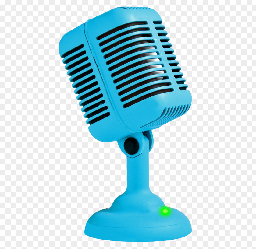 Like Us On Facebook Blue Microphones Loudspeaker Retro Style PNG