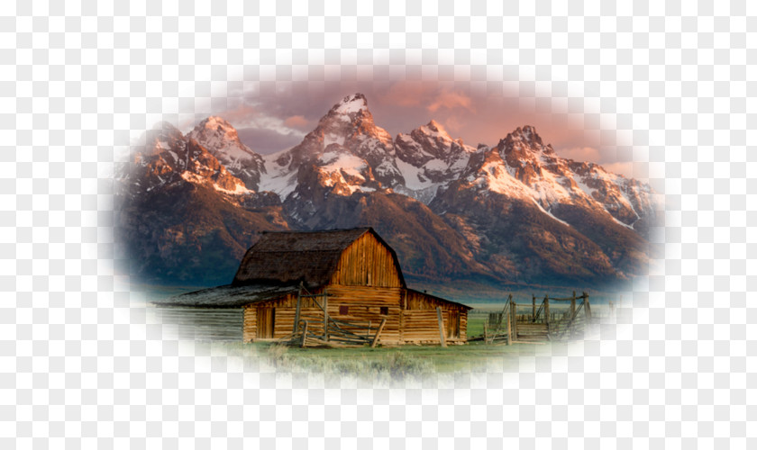 Painting Teton Range Rocky Mountain National Park Landscape PNG