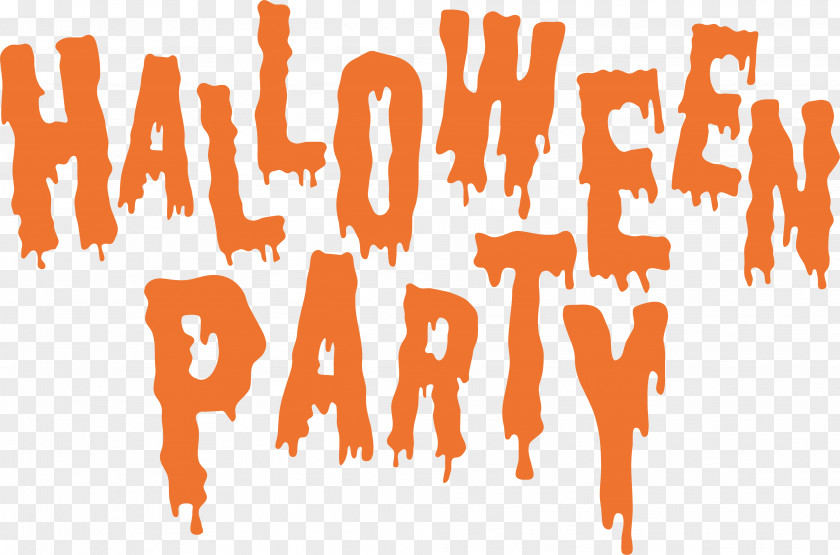 Bloody Halloween Party Clip Art PNG