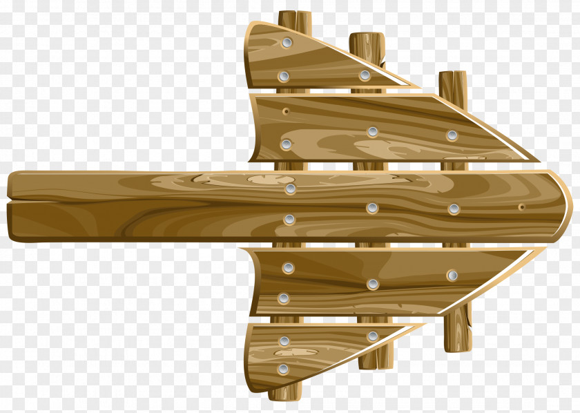 Wooden Arrows Vector PNG