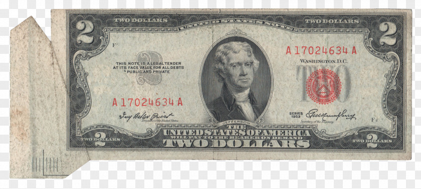 Banknote United States One-dollar Bill Two-dollar Dollar Note PNG