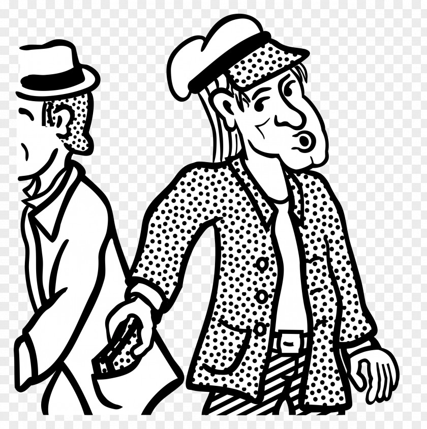 Cute Thief Cliparts Pickpocketing Black And White Clip Art PNG