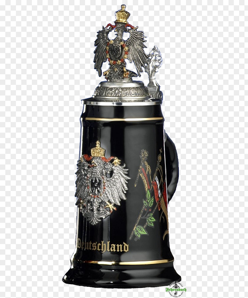 Hand-painted Clock Beer Stein German Cuisine Germany Church PNG