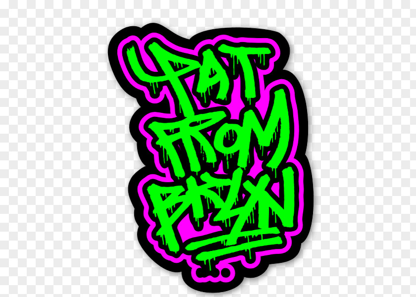 Personalized Graffiti Sticker Text Clip Art PNG