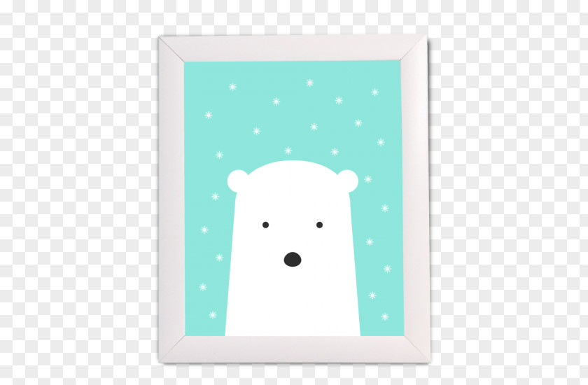 Polar Bear Turquoise Cartoon Snout PNG