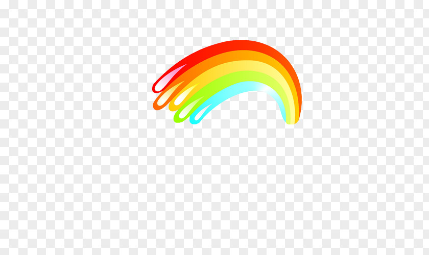 Rainbow Brush Painting PNG