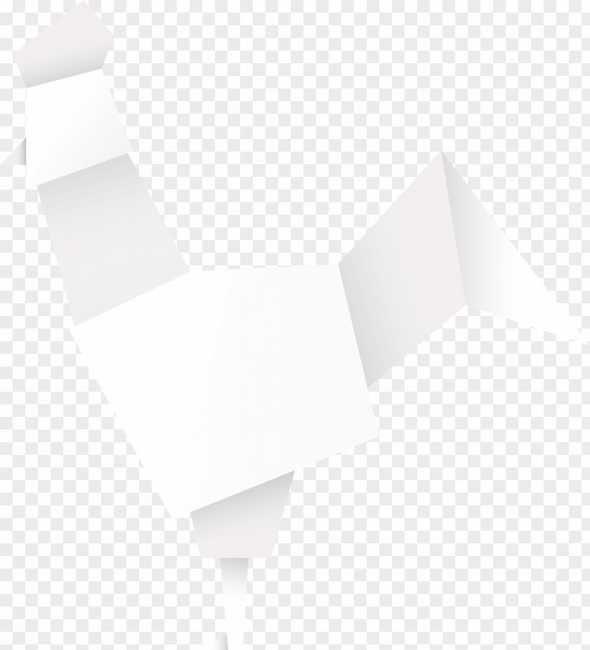 Vector Origami Chick White Black Angle Pattern PNG