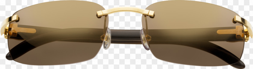 Buffalo Horns Sunglasses Cartier Lens White PNG