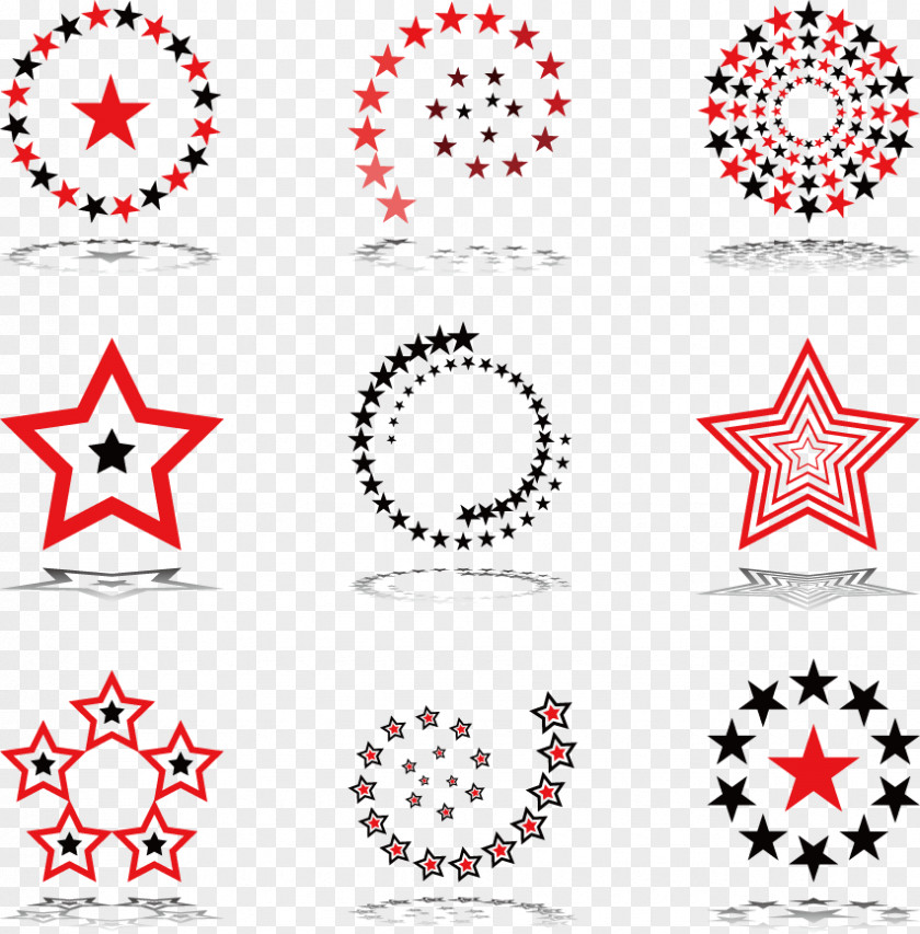 Five-pointed Star Logo Material Visual Design Elements And Principles Circle PNG