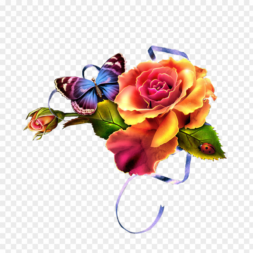 Flower Garden Floral Design Roses PNG