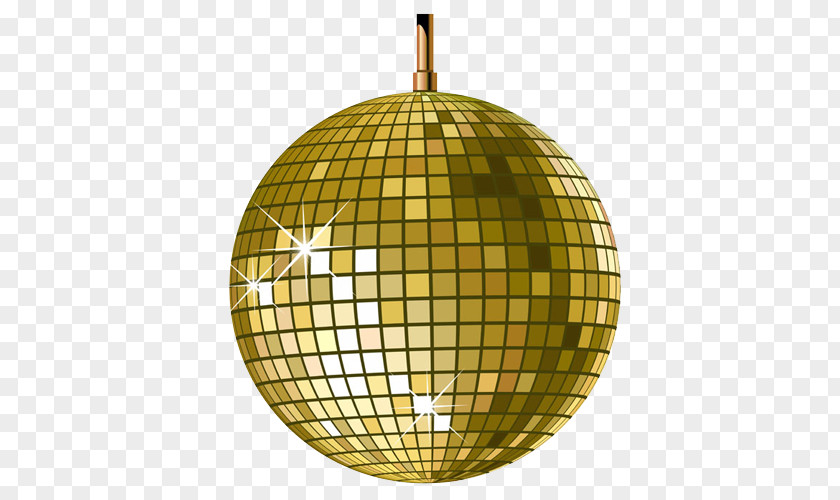 Gold Disco Ball Nightclub Light PNG