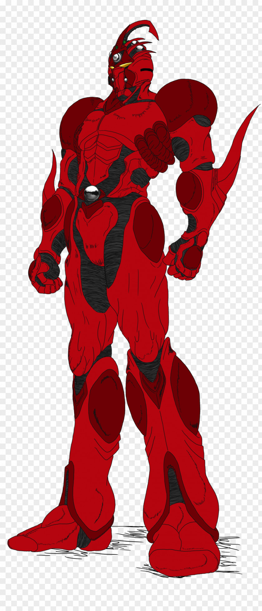 Guuver Superhero Bio Booster Armor Guyver Fan Art Crimson PNG