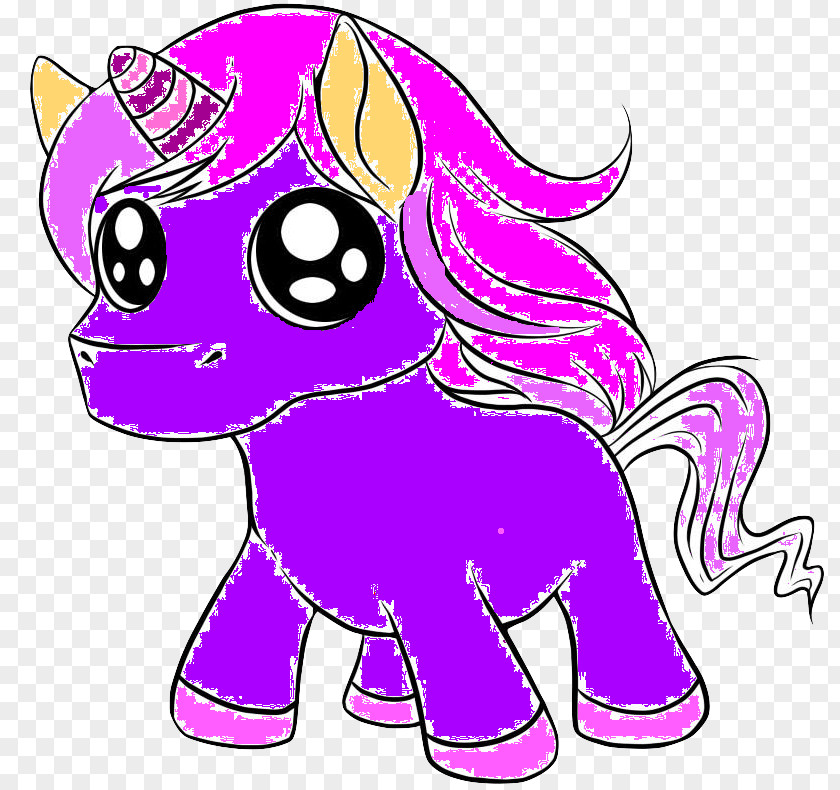 Purple Unicorn Legendary Creature Pony Horse PNG