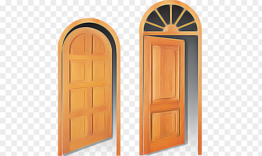 Arch Door Architecture Wood Home PNG