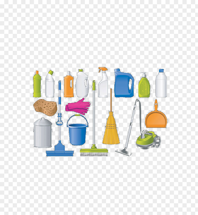 Color Simple Cleaning Tools Cleanliness Broom PNG