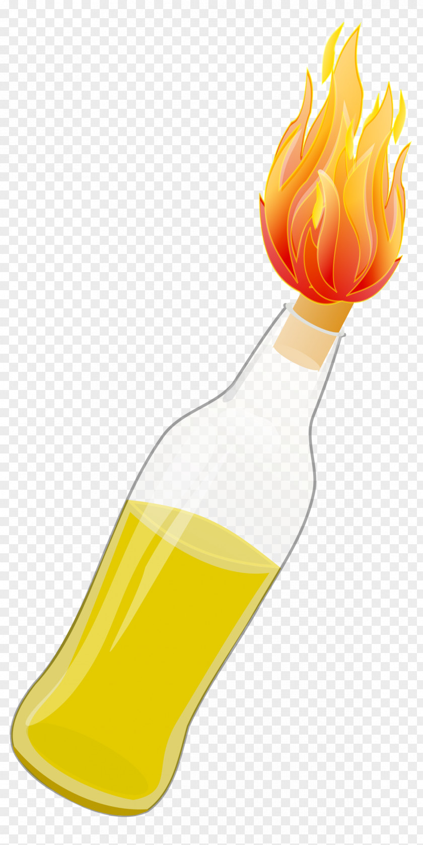 Fancy Molotov Cocktail Bottle Clip Art PNG