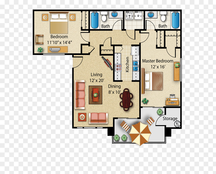 Fountain Plan The Place At Fountains Sun City Apartments Location Floor PNG