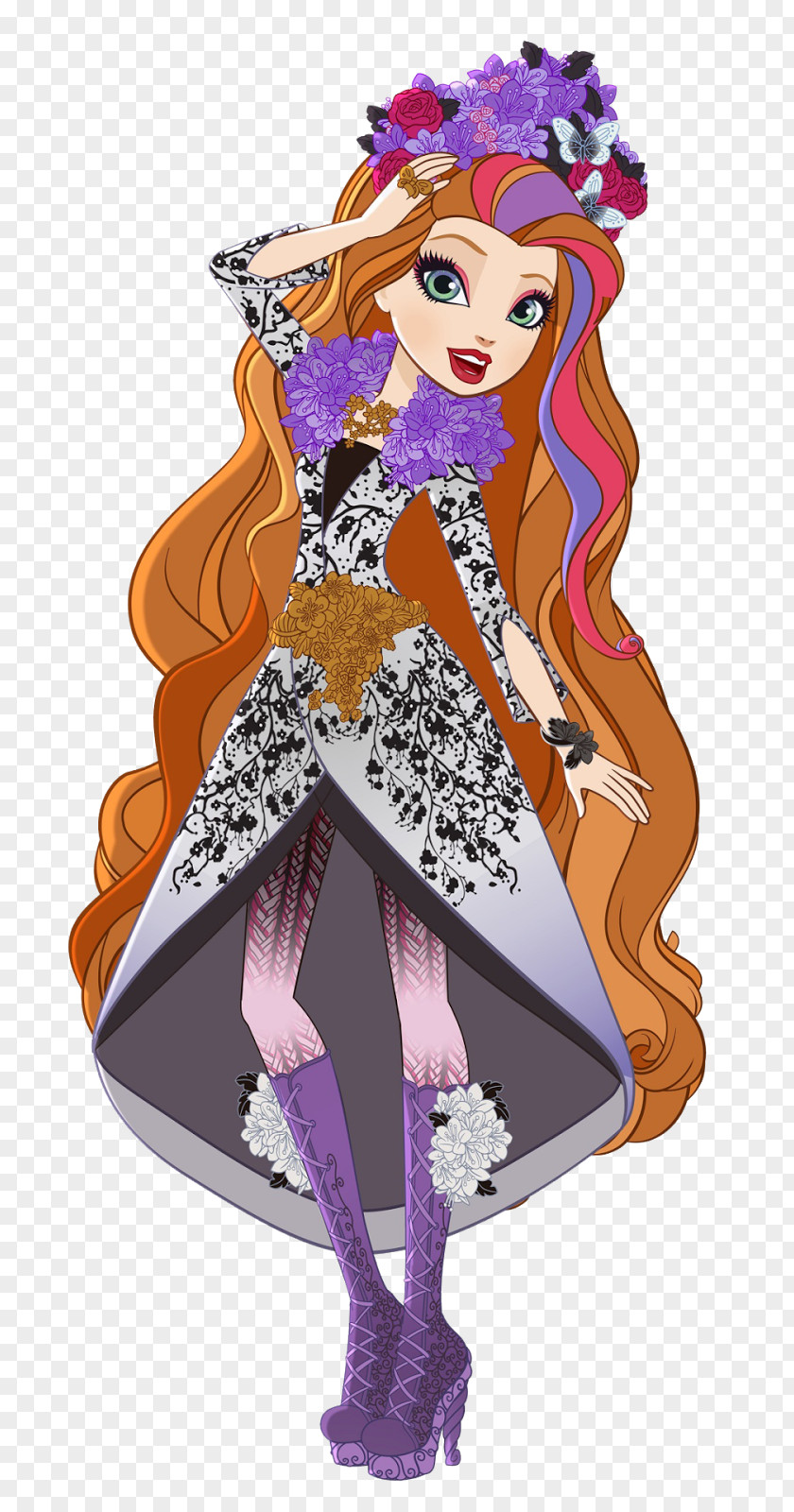 HOLLY Ever After High Doll Monster Toy PNG