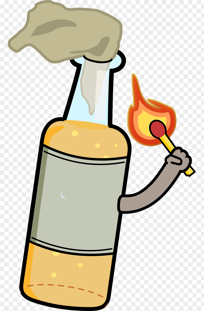Cocktail Molotov Weapon Clip Art PNG