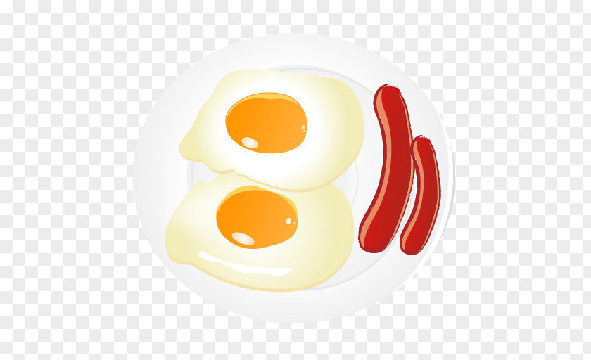 Creative Breakfast Fried Egg Ham PNG