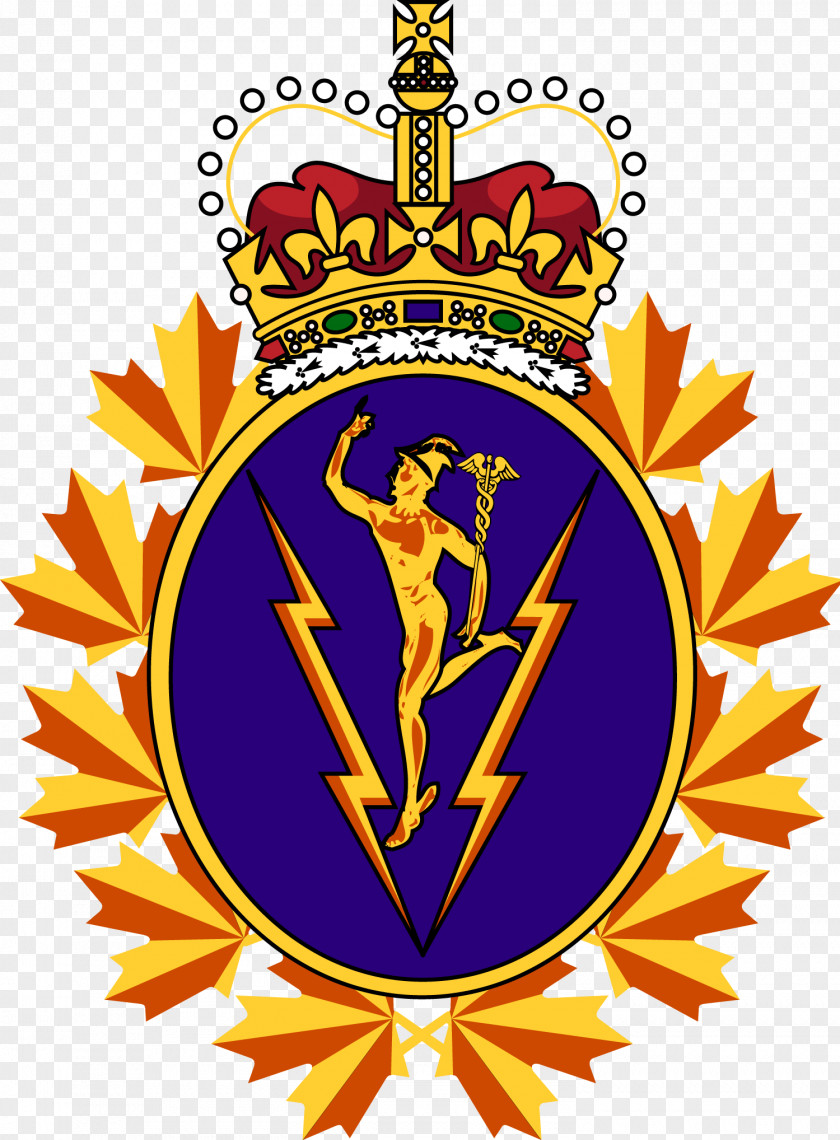 Crest Canada Communications And Electronics Branch Royal Canadian Corps Of Signals Armed Forces Military PNG