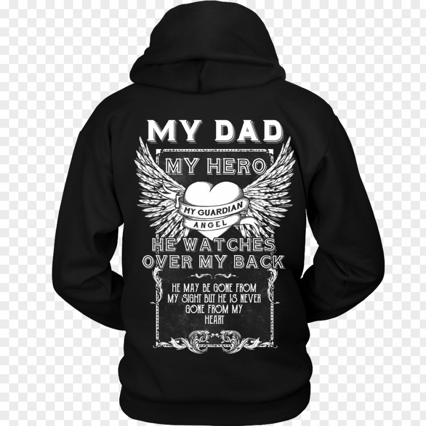 Dad My Hero Hoodie T-shirt Sleeve PNG